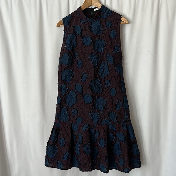 ERDEM Dresses & Skirts - ERDEM Beautiful Blue/Purple Floral Design Sleeveless Dress **Size 8** 🌺🌺